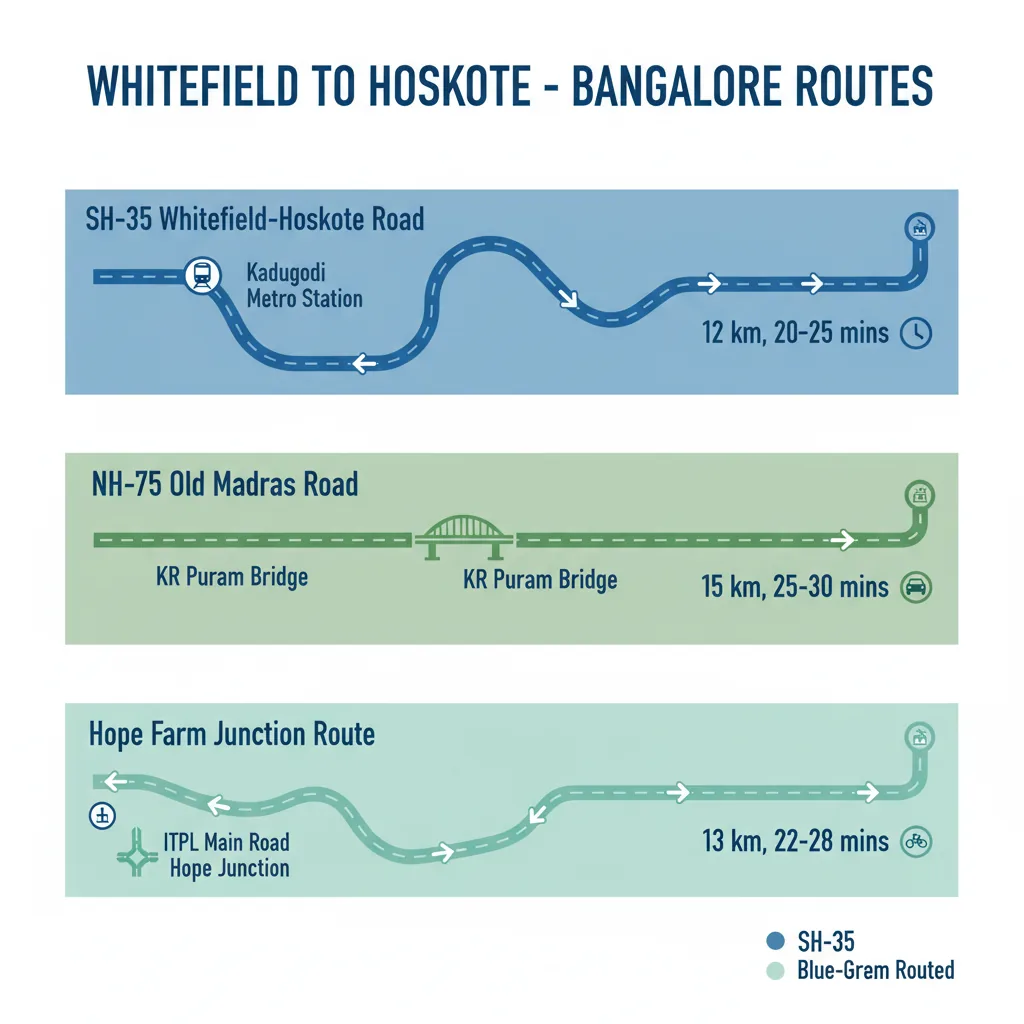 Hoskote direction from Whitefield
